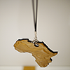 Handcrafted Wooden Africa Pendant 