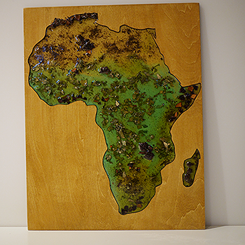 African Geogreen Vegetation Terrain Map