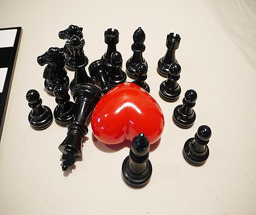 Obsidian Chess Pieces - 16 Black Pieces