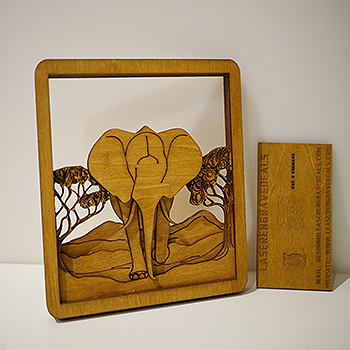 4D Multi-Layer Wooden Elephant Art - Home Space Decor