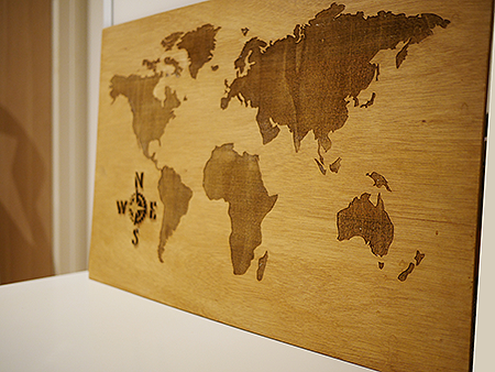 Heritage atlas wall map
