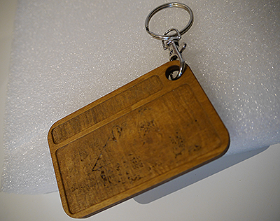 Handcrafted Wooden Engraved Key Holder