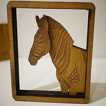 4D Multi-Layer Wooden Zebra Art - Home Space Decor