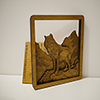 Multi-Layer 4D Wolf Art - Home Space Decor