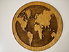World Map Coffee Coaster - Gloss (x3)