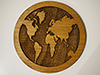 World Map Coffee Coaster - Matt (x3)